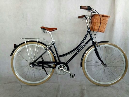 싱글 스피드 자전거 클래식 시티 크루저 자전거 여성 스텝 트러 레이디 자전거 1.8m 길이