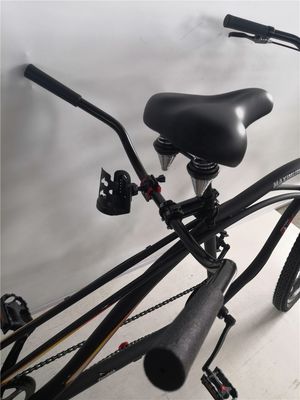 CE 인증 스틸 프레임 26 "시마노 7 스피드 해변 크루저 2 명의 라이더를위한 탕덤 자전거