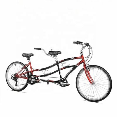 스틸 프레임 CE 26" 듀얼 드라이버 21 스피드 탕덤 자전거 2명용 OEM 듀얼 시트