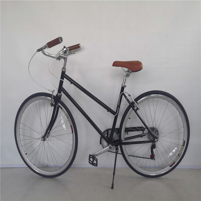 앞바퀴와 뒷바퀴 V 브레이크 7속 26인치 자전거 성인 여성 시티 크루저 자전거 하드 프레임