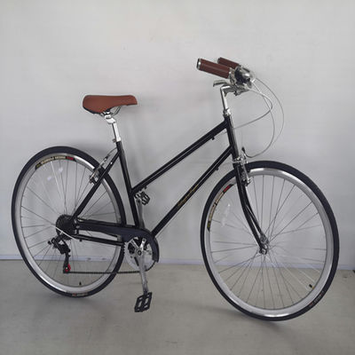 앞바퀴와 뒷바퀴 V 브레이크 7속 26인치 자전거 성인 여성 시티 크루저 자전거 하드 프레임