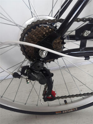 앞바퀴와 뒷바퀴 V 브레이크 7속 26인치 자전거 성인 여성 시티 크루저 자전거 하드 프레임