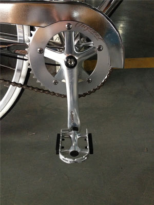 고전 여성 자전거 레트로 여성 자전거 크롬 자전거 3 스피드 기어