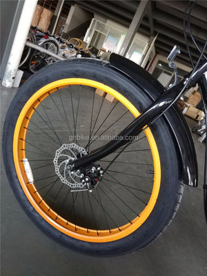 26인치 3.0 타이어 뚱뚱한 타이어 남자 해변 크루저 자전거와 Shimano 7 기어 및 디스크 브레이크