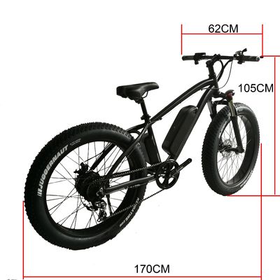 26&quot; 1000W 48V 리?? 배터리 14AH 전기 지방 타이어 산악 자전거