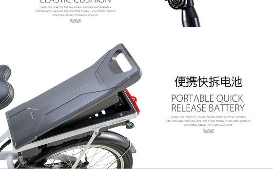 미국 맞춤형 20" 접는 전기 자전거 36V 350W 모터와 10.4AH 리?? 배터리