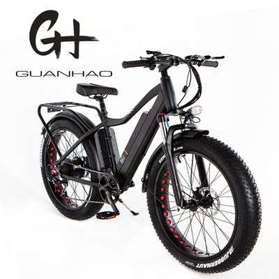 스노우 26&quot; 52V 1000W 전기 산악 자전거 7 스피드 기어와 17AH 리?? 배터리