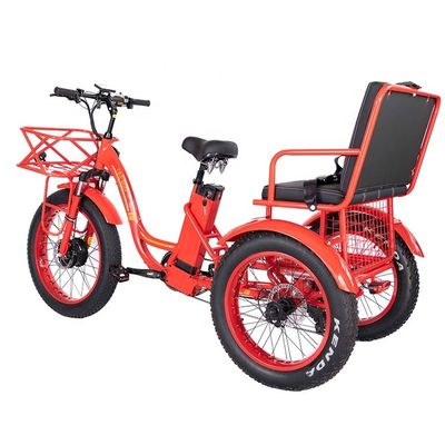 50-70km 운전 마일리그 48V 1000W 50KM/H 3륜 전기 삼륜자전거 승객 및 화물