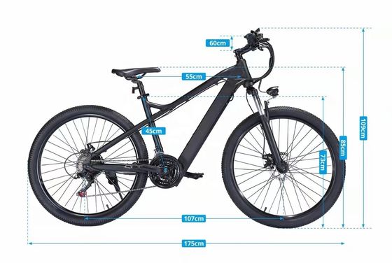 26&quot; 21속도 48V 500W 14AH 리?? 배터리 OEM 에바이크 맞춤형 산악 전기 자전거