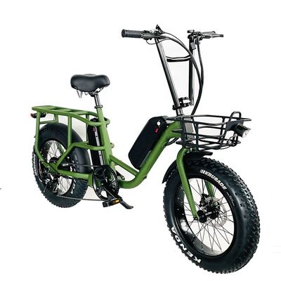20&quot; 48V 34AH 리?? 배터리 1000W 50KM/H 알루미늄 프레임 7속도 화물 전기 듀얼 배터리 하이브리드 FAT 스노우 타이어 4.0 자전거