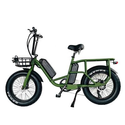 20&quot; 48V 34AH 리?? 배터리 1000W 50KM/H 알루미늄 프레임 7속도 화물 전기 듀얼 배터리 하이브리드 FAT 스노우 타이어 4.0 자전거