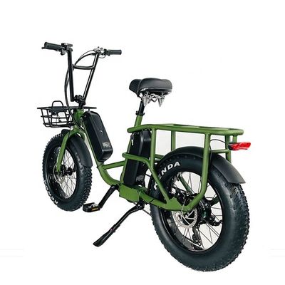 20&quot; 48V 34AH 리?? 배터리 1000W 50KM/H 알루미늄 프레임 7속도 화물 전기 듀얼 배터리 하이브리드 FAT 스노우 타이어 4.0 자전거
