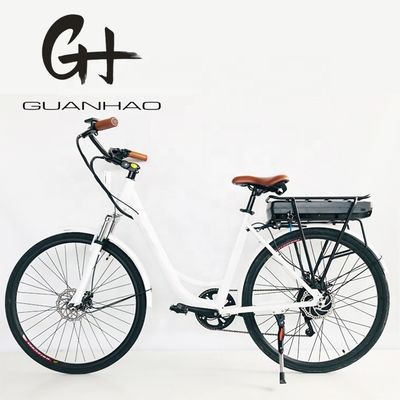 48V 14AH 리?? 배터리 7속 알루미늄 프레임 전기 레이디 자전거 700C 500W