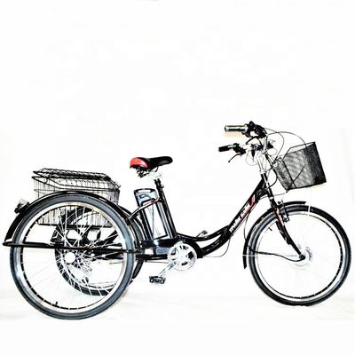 24인치 후추 모터 스틸 프레임 7속 36V350W 35KM/H 유니섹스 성인 전기 삼륜구동