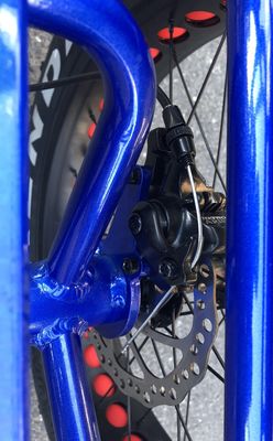 브레이크 테크트로 디스크 브레이크 세트 24인치 뚱뚱한 타이어 성인 3륜 48V1000W 전기 화물 자전거