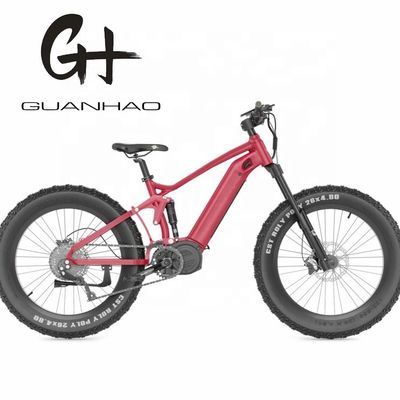 다운 튜브 배터리 26인치 Bafang M620 중간 모터 48V 750W 10.5AH CE 45KM/H 지방 타이어 EBIKE