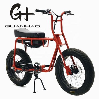 디스크 브레이크 20인치 750W 1000W 듀얼 배터리 전기 패트 타이어 마운틴 바이크 빈티지 2석 비치 크루저 맥스 50KM/H 에바이크