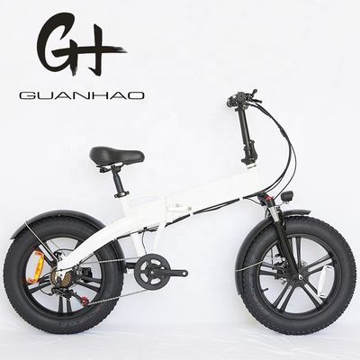 20&quot; 바퀴 사이즈 500W EN15194 접이식 지방 타이어 전기 자전거 블랙 프라이데이 제안