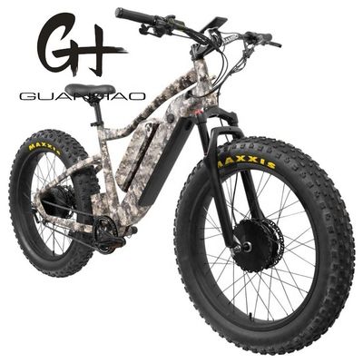 중앙 모터 26 &quot;4.0 지방 타이어 성인 전기 자전거 듀얼 배터리 48V1000W X2WD CE