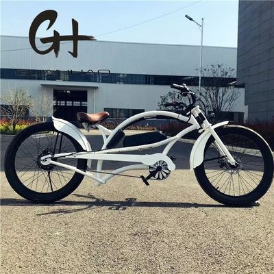 싱글 스피드 750W 28MPH 48V 17AH 24인치 3.0 타이어 콥터 전기 자전거 해변 크루저
