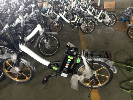 이스라엘을 위한 접는 전기 자전거 녹색 자전거 350W 마그 바퀴 36V 전압 7 속도 기어