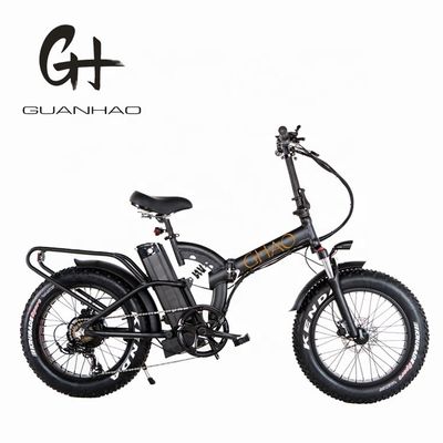 48V 14Ah 리?? 배터리 삼성 7속 750W 20&quot; 4.0 풀 서스펜션 프레임 접는 전자 자전거