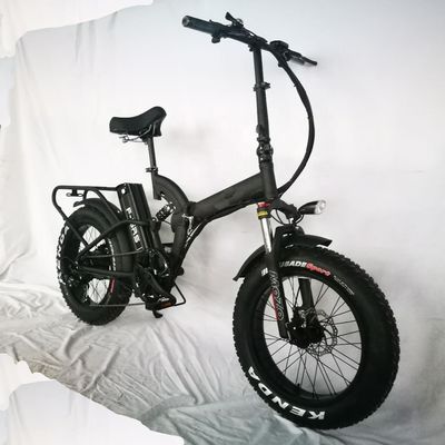 48V 14Ah 리?? 배터리 삼성 7속 750W 20&quot; 4.0 풀 서스펜션 프레임 접는 전자 자전거
