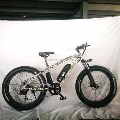 26인치 750W 카모플라기 군 색 눈 전기 자전거 48V NO 접이식