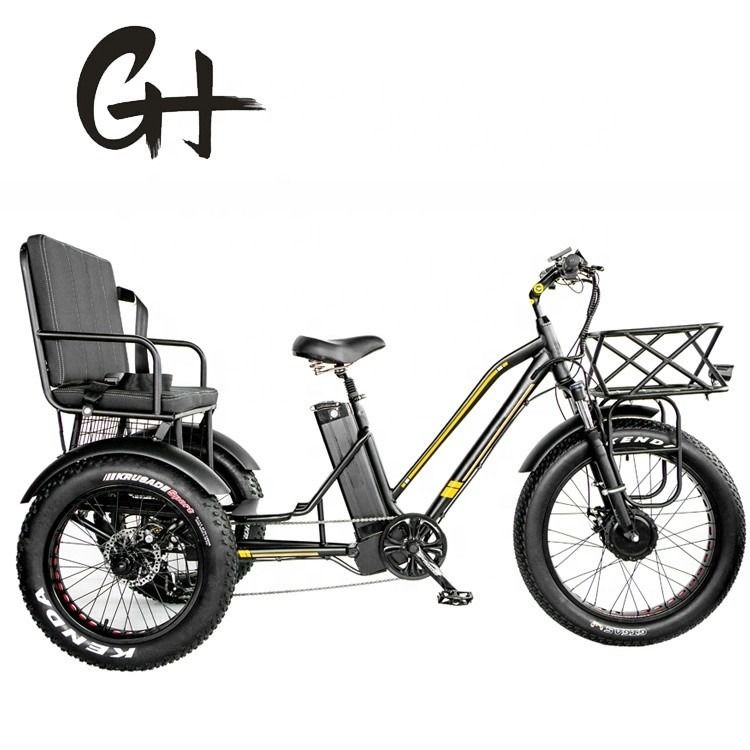 24&quot; 48V 전륜 750W 45KM/H 최대 부하 300KG 21AH 리?? 배터리 전기 삼륜자동차