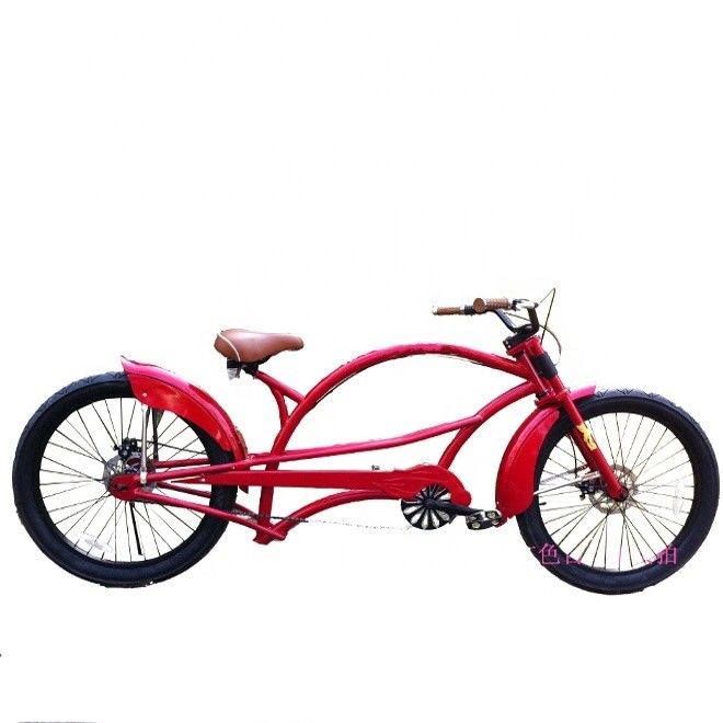 알루미늄 림 24&quot;x3.0 CE 미국 롱 하이-텐 스틸 프레임 Chopper Beach Cruiser 자전거