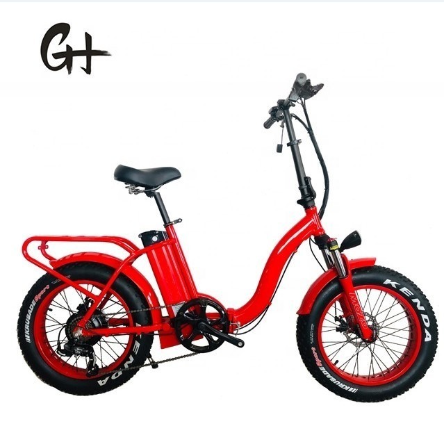 폴딩 20 인치 전기 자전거 48V 500W 750W 1000W 모터와 단계별 디자인