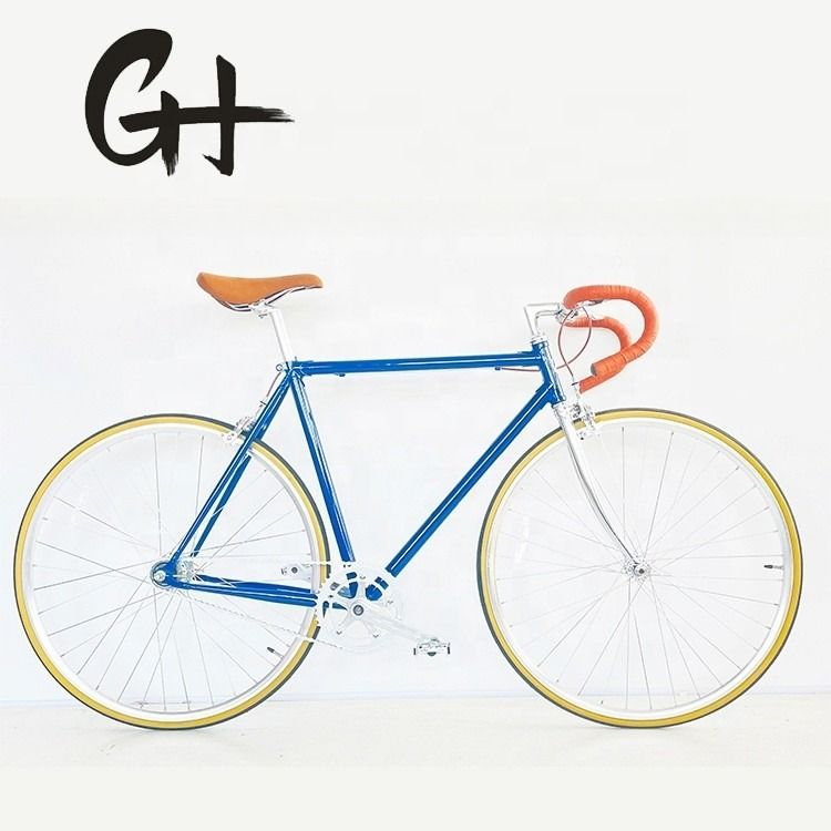 CR-MO STEEL 4130 Vintage 내부 SRAM 2S 트랙 고정 기어 자전거를위한 럭 프레임 포크