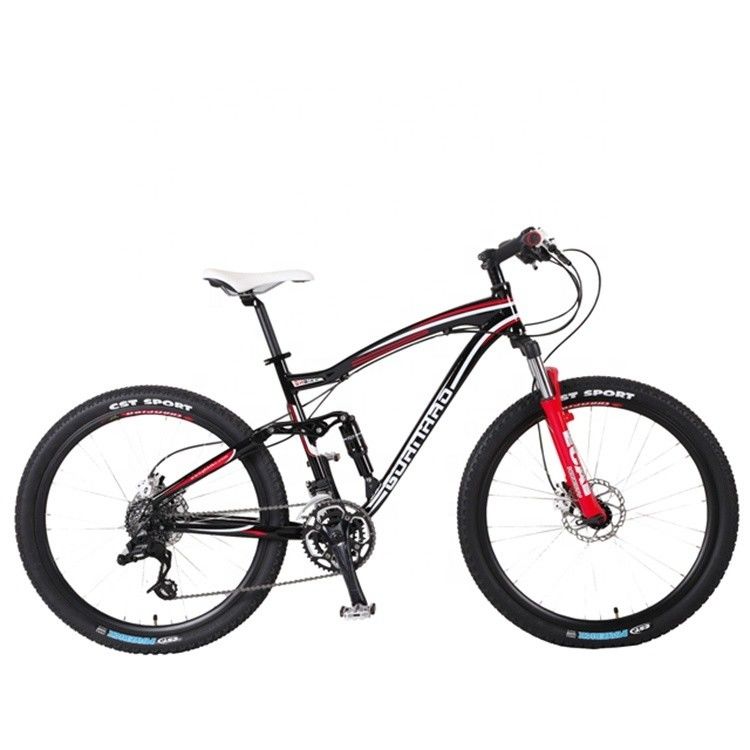 26&quot; OEM 사용자 정의 미국 CE 성인 남자 24 스피드 알루미늄 풀 서스펜션 산악 자전거