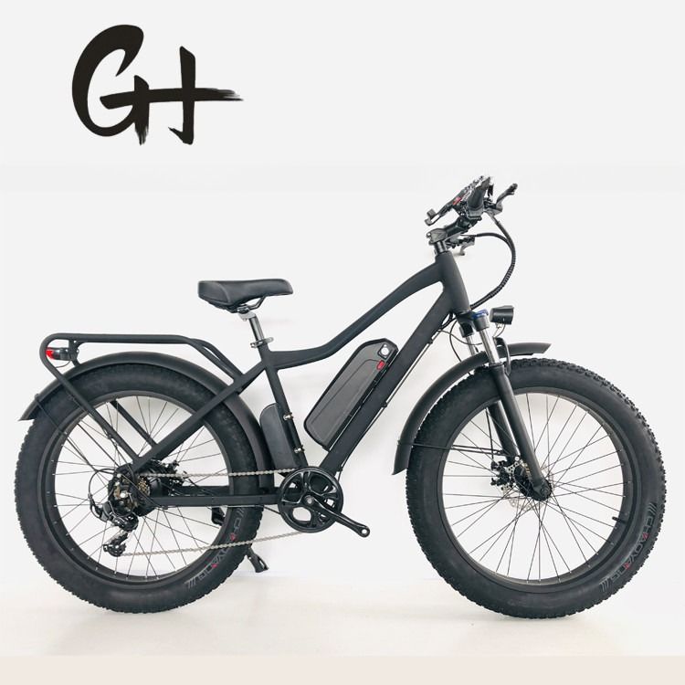 디스크 브레이크 750W 48V 리?? 배터리 성인 E 자전거 지방 타이어 전기 자전거 26 인치 최대 속도 30-50Km / h