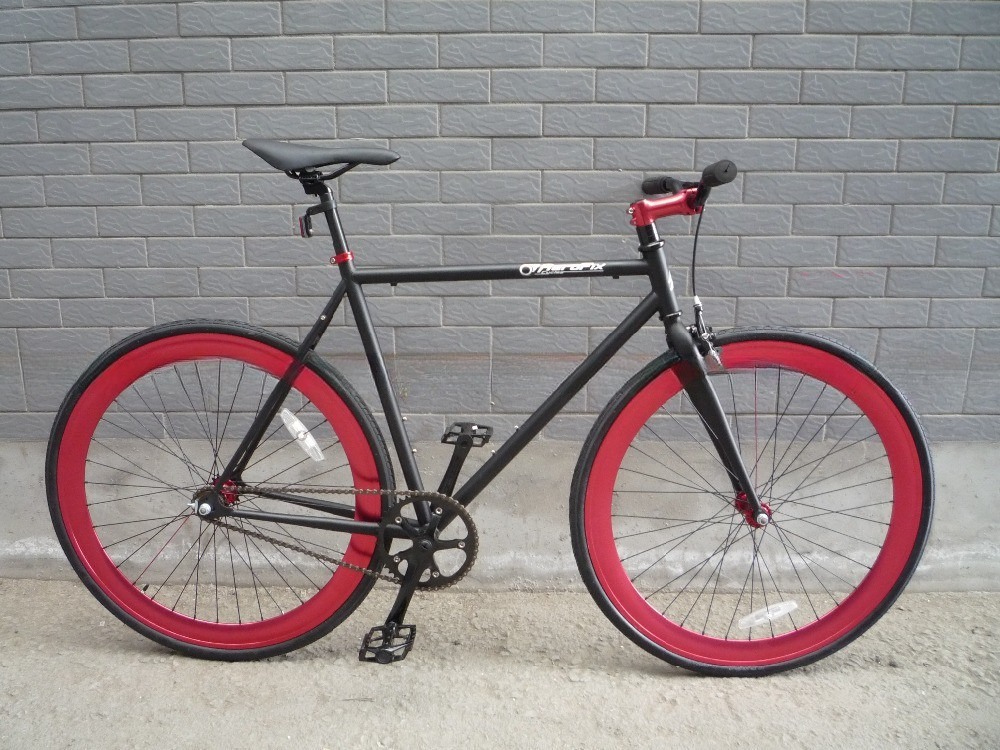 CE 승인 된 다채로운 고정 기어 자전거 타이어 700*23C/25C/28C KENDA 림 재료 알루미늄