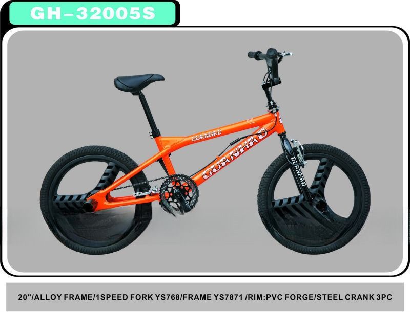 레오파드 곡물 프레임 20 &quot;BMX 자전거 자유 스타일 라이딩 흥분을위한 단일 속도
