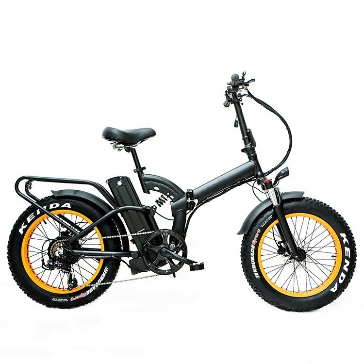 52V 20" 1000W 14AH 리?? 배터리 50KM/H 4.0 빅 뚱뚱한 눈 타이어 OEM 사용자 지정 성인 접이식 전기 풀 서스펜션 자전거