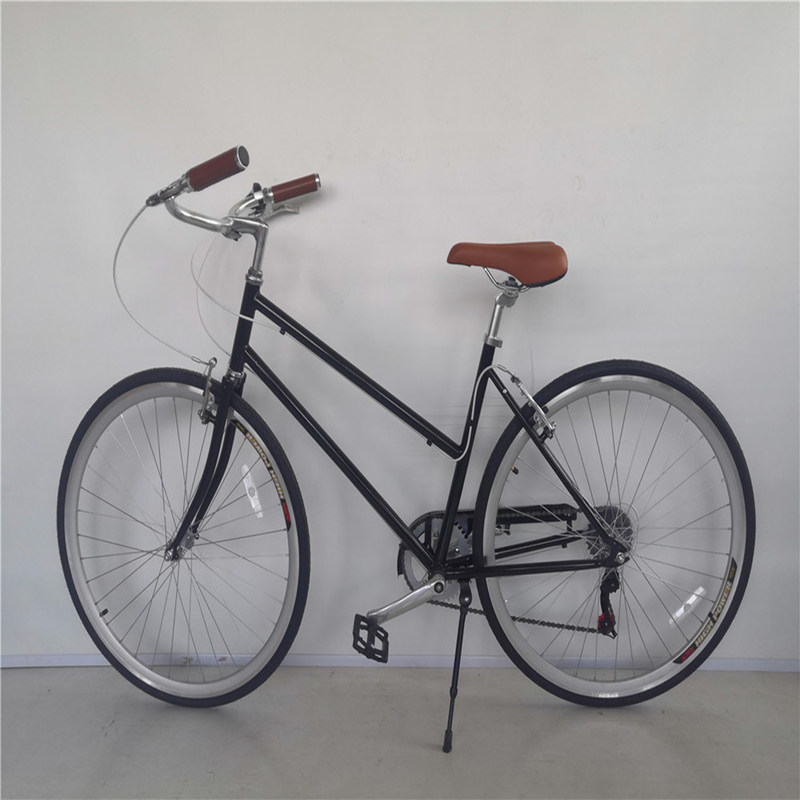 앞바퀴와 뒷바퀴 V 브레이크 7속 26인치 자전거 성인 여성 시티 크루저 자전거 하드 프레임