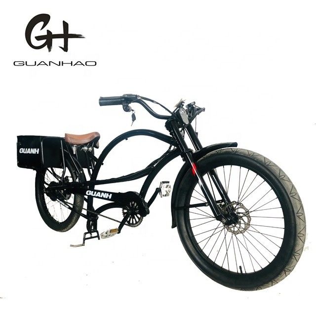 750W 48V 118AH 24&quot; 3.0 타이어 싱글 스피드 45KM/H 듀얼 배터리 전기 헬기 자전거