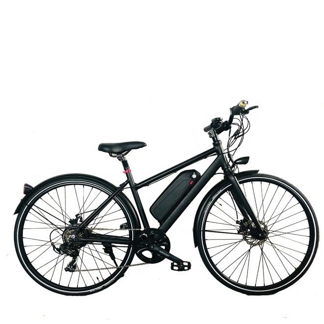 26인치 7속 OEM 알루미늄 프레임 500W 48V 45KM/H 여성 도시 소녀 전기 하이브리드 자전거
