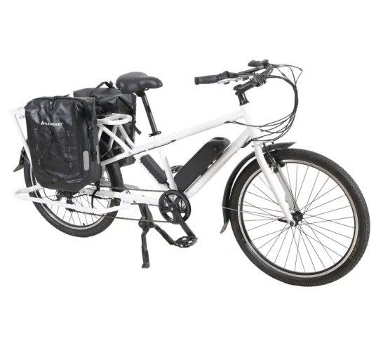 알루미늄 림 롱테일 카고 전기 바이커드 자전거 표준형 48V1000W EN15194